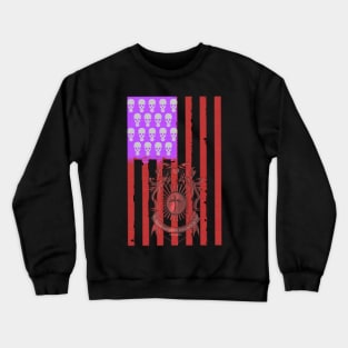 Skulls and Stripes Crewneck Sweatshirt